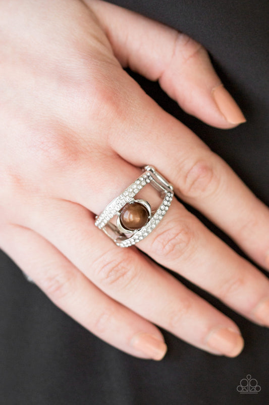 Bank Run - brown - Paparazzi ring