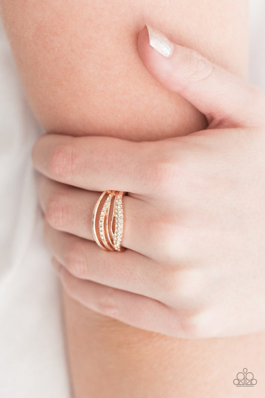 Bank on it - rose gold - Paparazzi ring