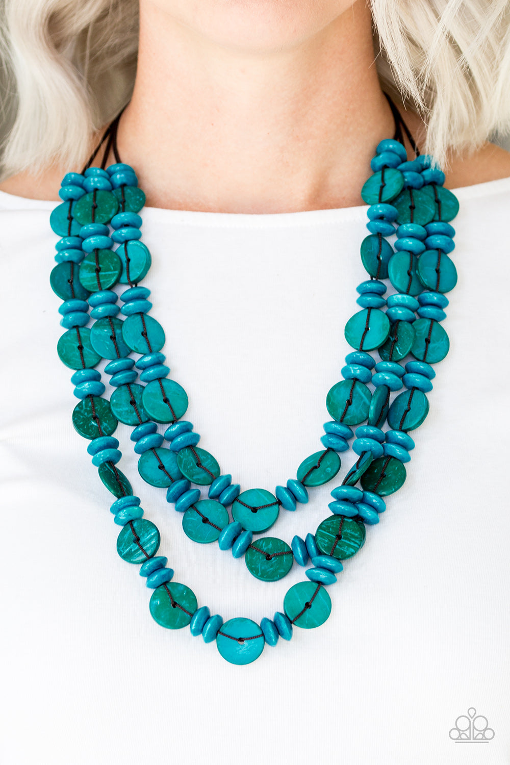 Barbados Bopper - blue - Paparazzi necklace