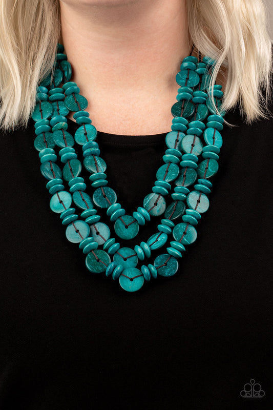 Barbados Bopper - blue - Paparazzi necklace