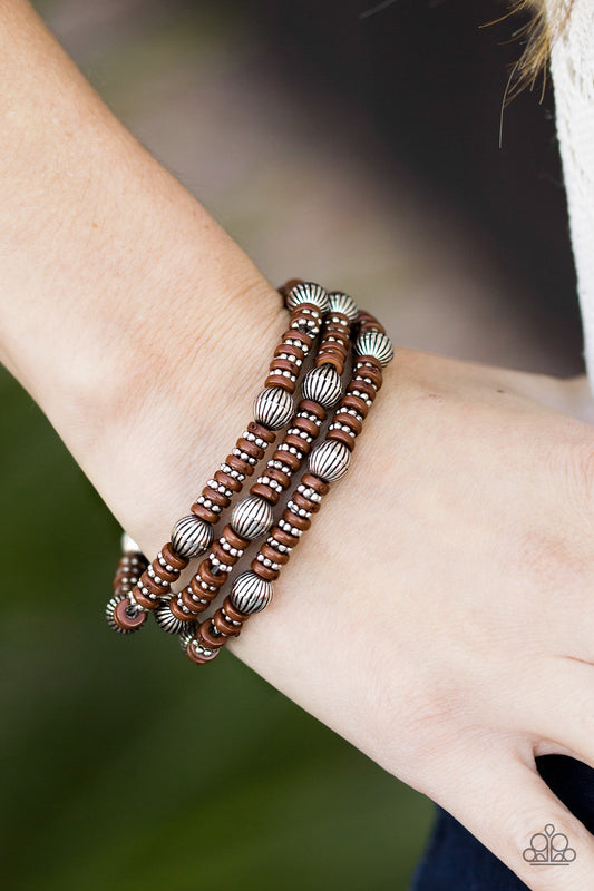 Barcelona Ball - brown - Paparazzi bracelet