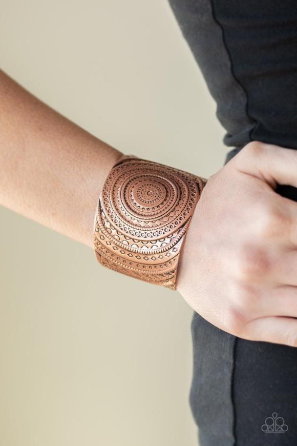 Bare Your SOL-copper-Paparazzi bracelet