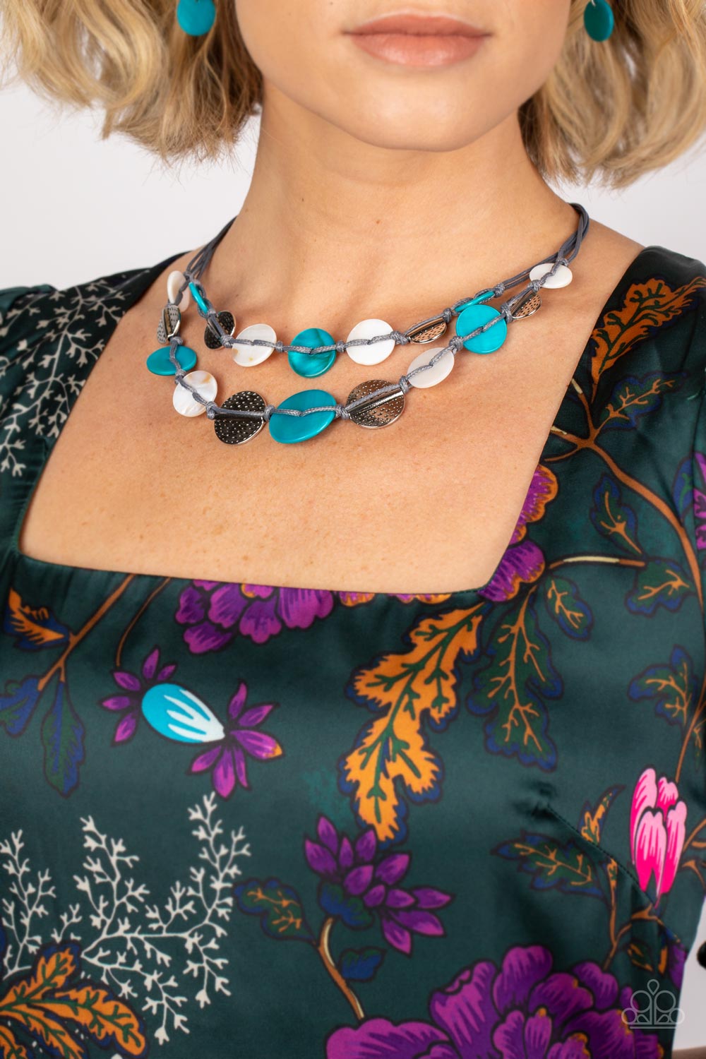 Barefoot Beaches - blue - Paparazzi necklace