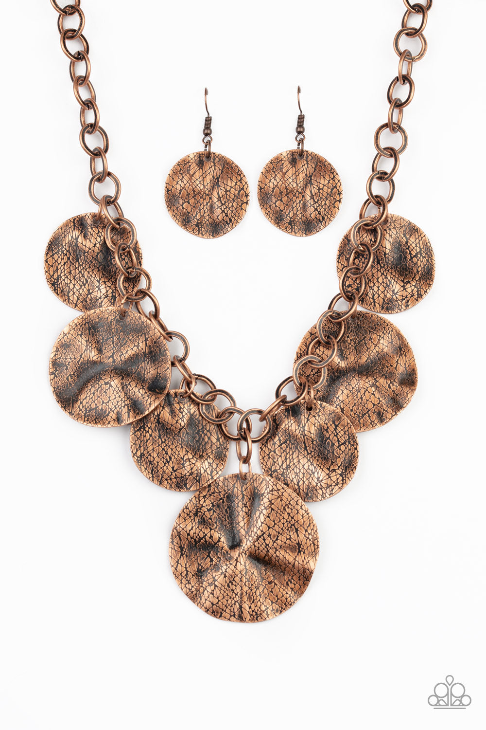 Barely Scratched the Surface - copper - Paparazzi necklace