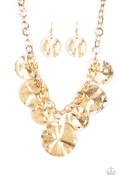 Barely Scratched the Surface - gold - Paparazzi necklace