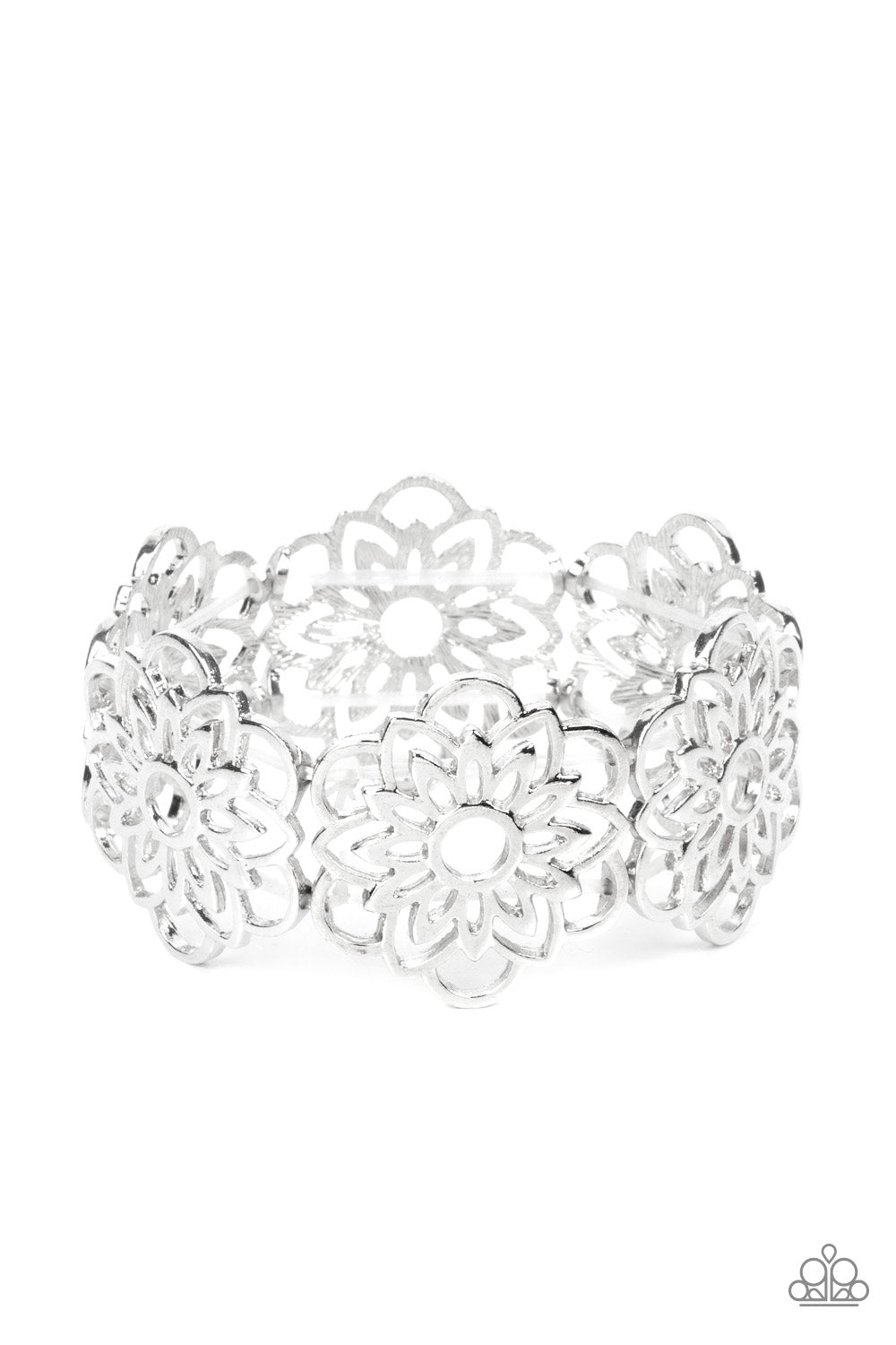 Baroque Bouquet - silver - Paparazzi bracelet