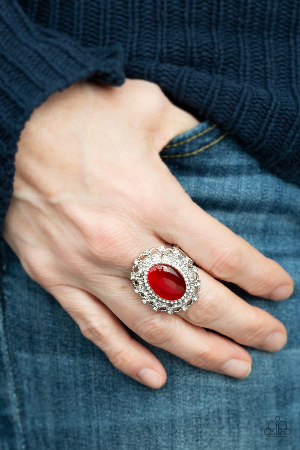 Baroque the Spell - red - Paparazzi ring
