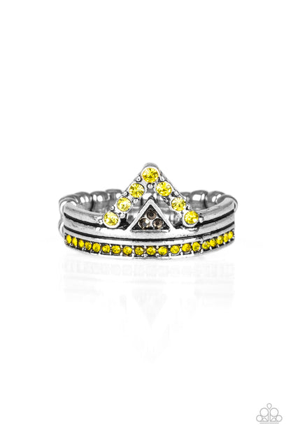 Base Over Apex - yellow - Paparazzi ring