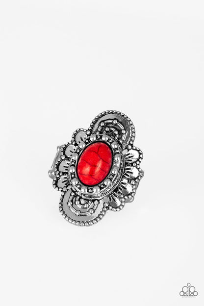 Basic Element - red - Paparazzi ring