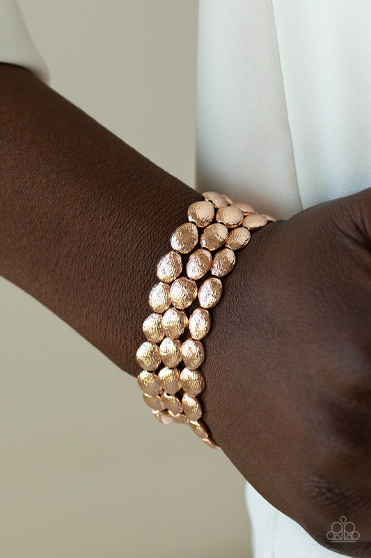 Basic Bliss-rose gold-Paparazzi bracelet