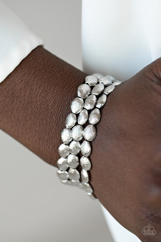 Basic Bliss-silver-Paparazzi bracelet