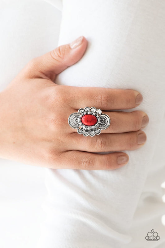 Basic Element - red - Paparazzi ring