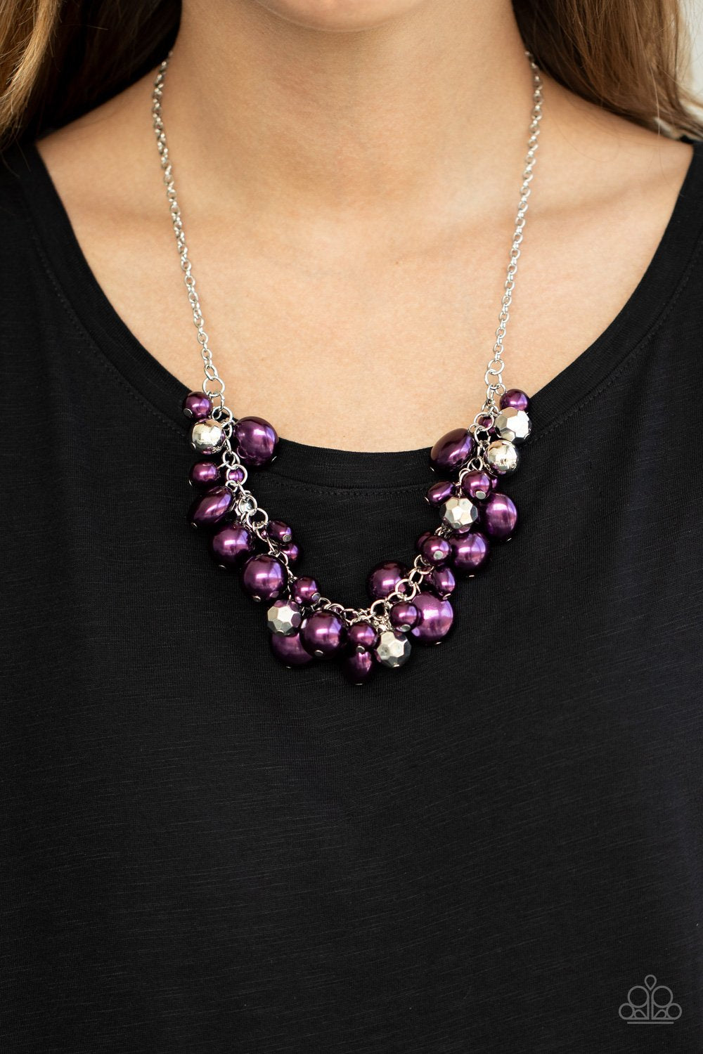 Battle of the Bombshells-purple-Paparazzi necklace