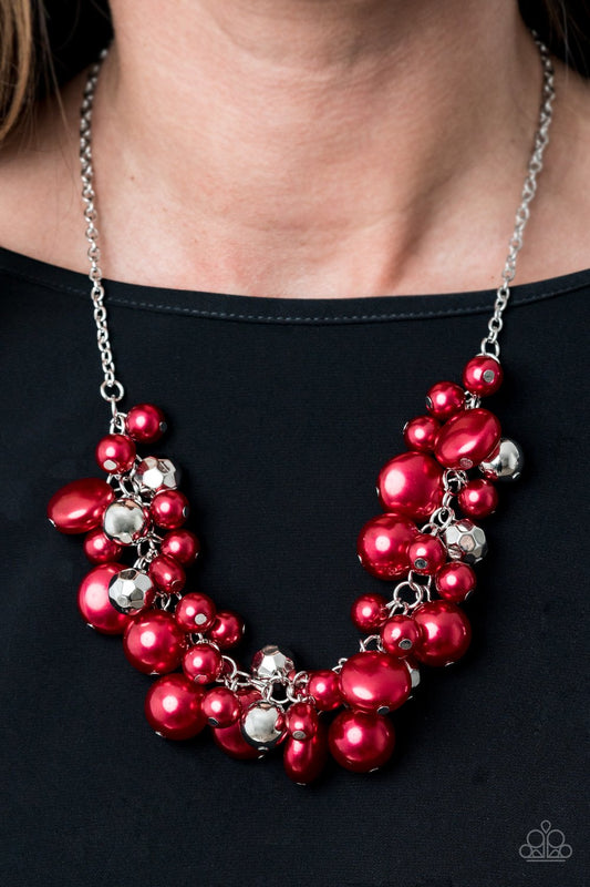 Battle of the Bombshells-red-Paparazzi necklace