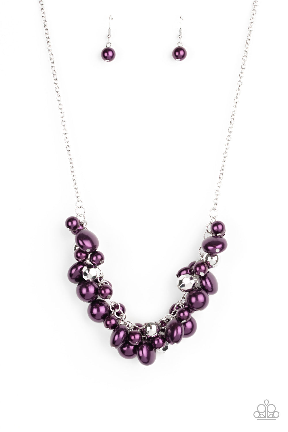 Battle of the Bombshells - purple - Paparazzi necklace