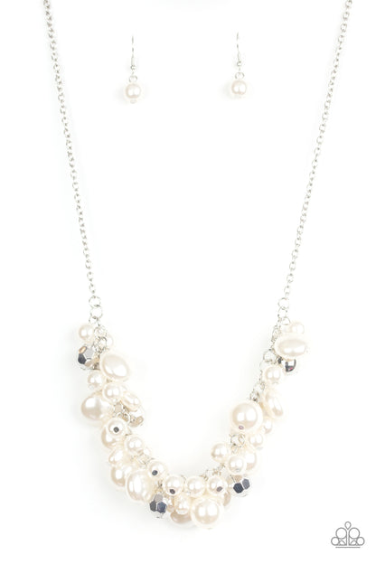 Battle of the Bombshells - white - Paparazzi necklace