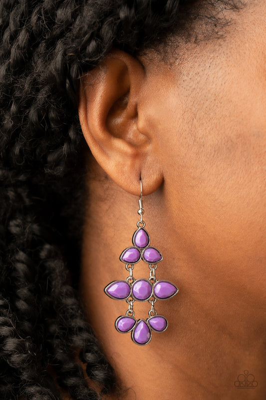 Bay Breezin - purple - Paparazzi earrings
