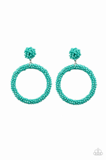 Be All You Can BEAD - blue - Paparazzi earrings