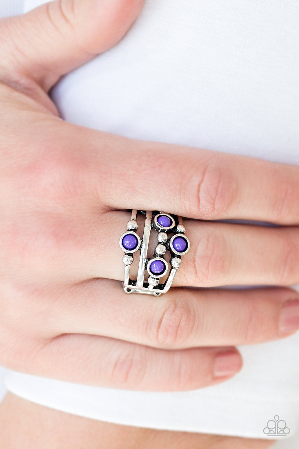 Beach House Party - purple - Paparazzi ring