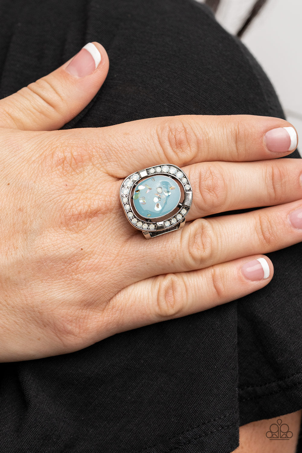 Beach Bijou - blue - Paparazzi ring