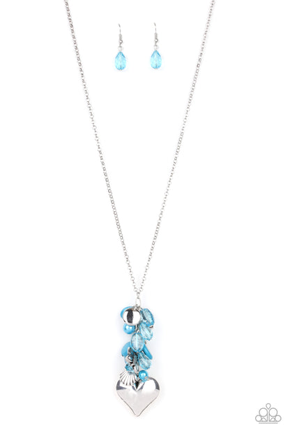 Beach Buzz - blue - Paparazzi necklace