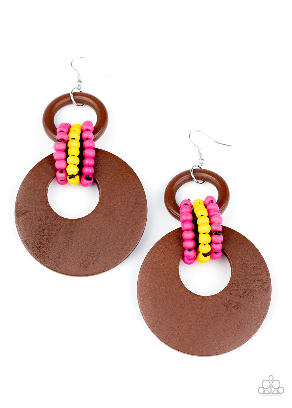 Beach Day Drama - multi - Paparazzi earrings