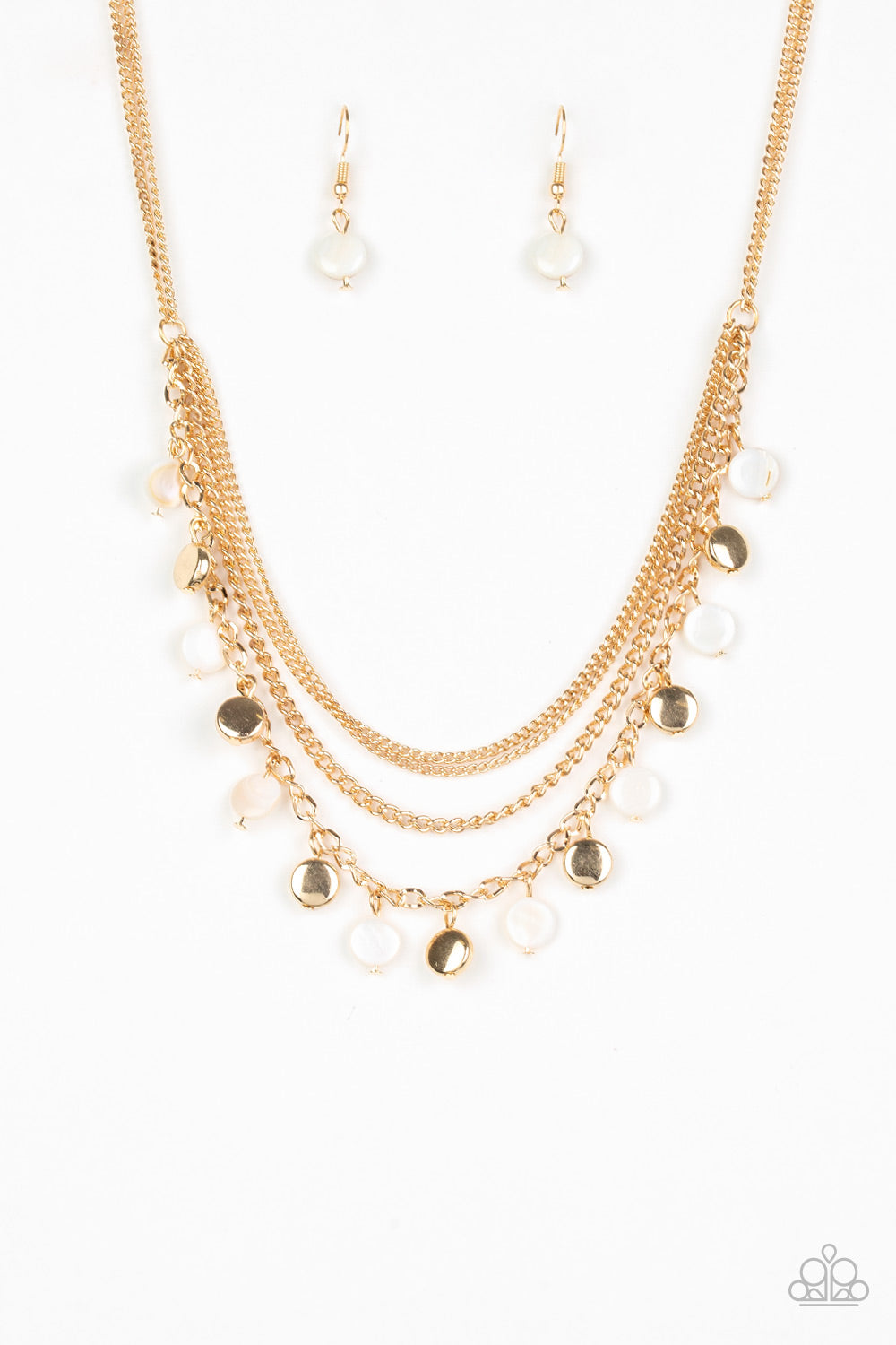 Beach Flavor - gold - Paparazzi necklace