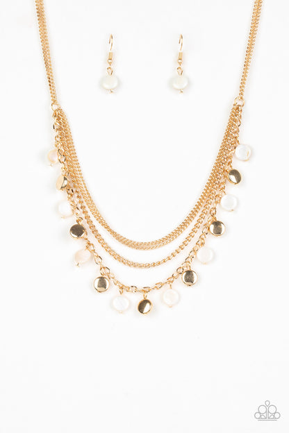 Beach Flavor - gold - Paparazzi necklace – JewelryBlingThing