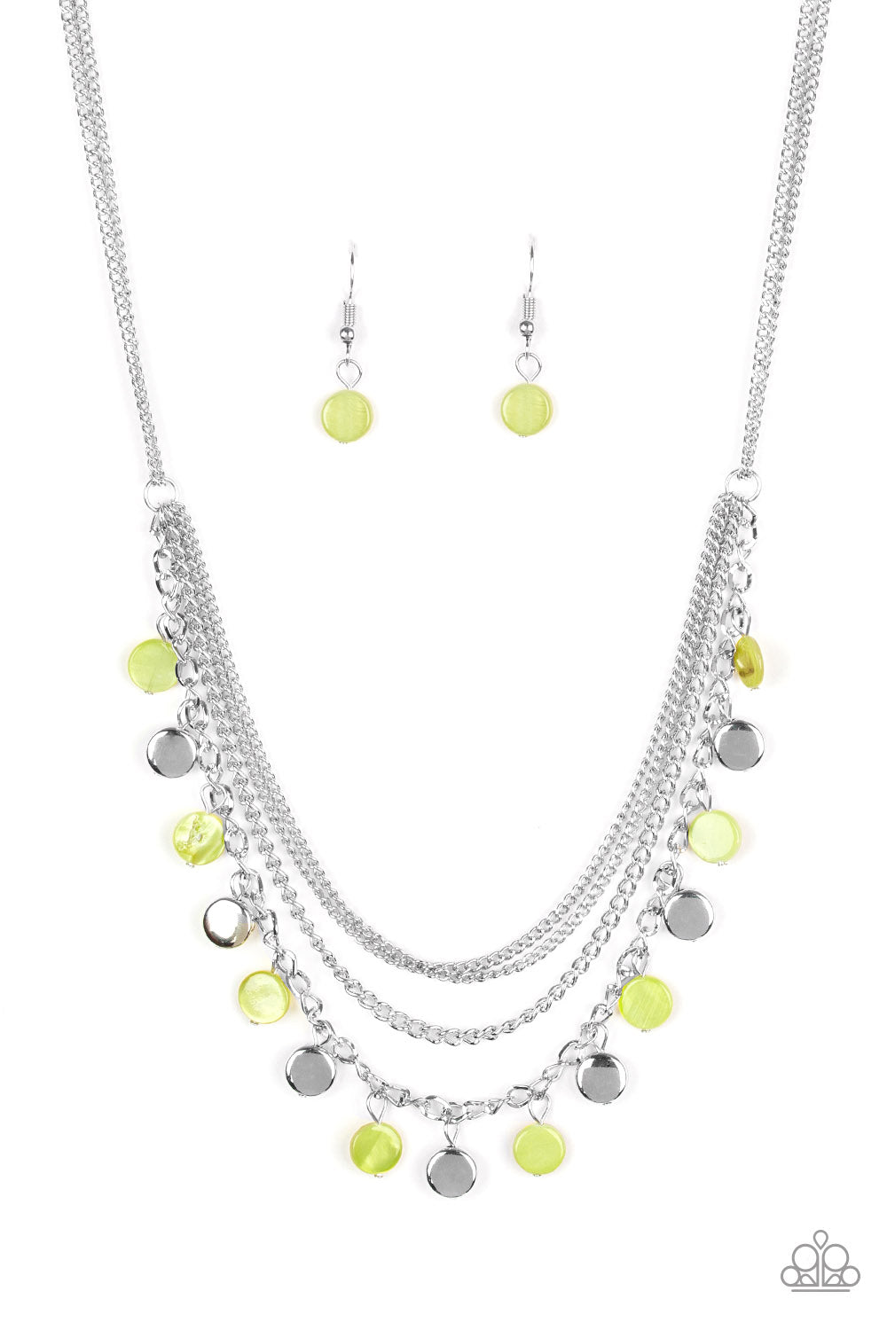 Beach Flavor - green - Paparazzi necklace