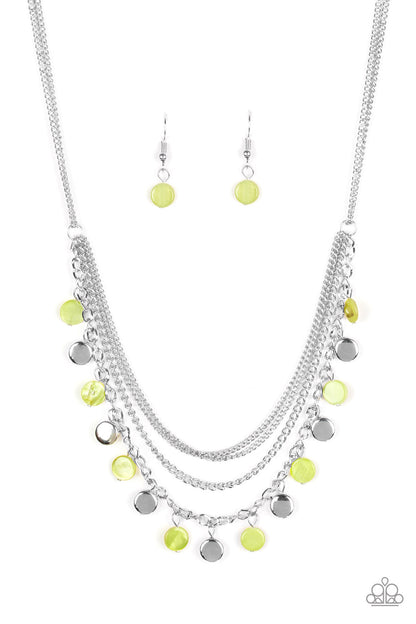 Beach Flavor - green - Paparazzi necklace