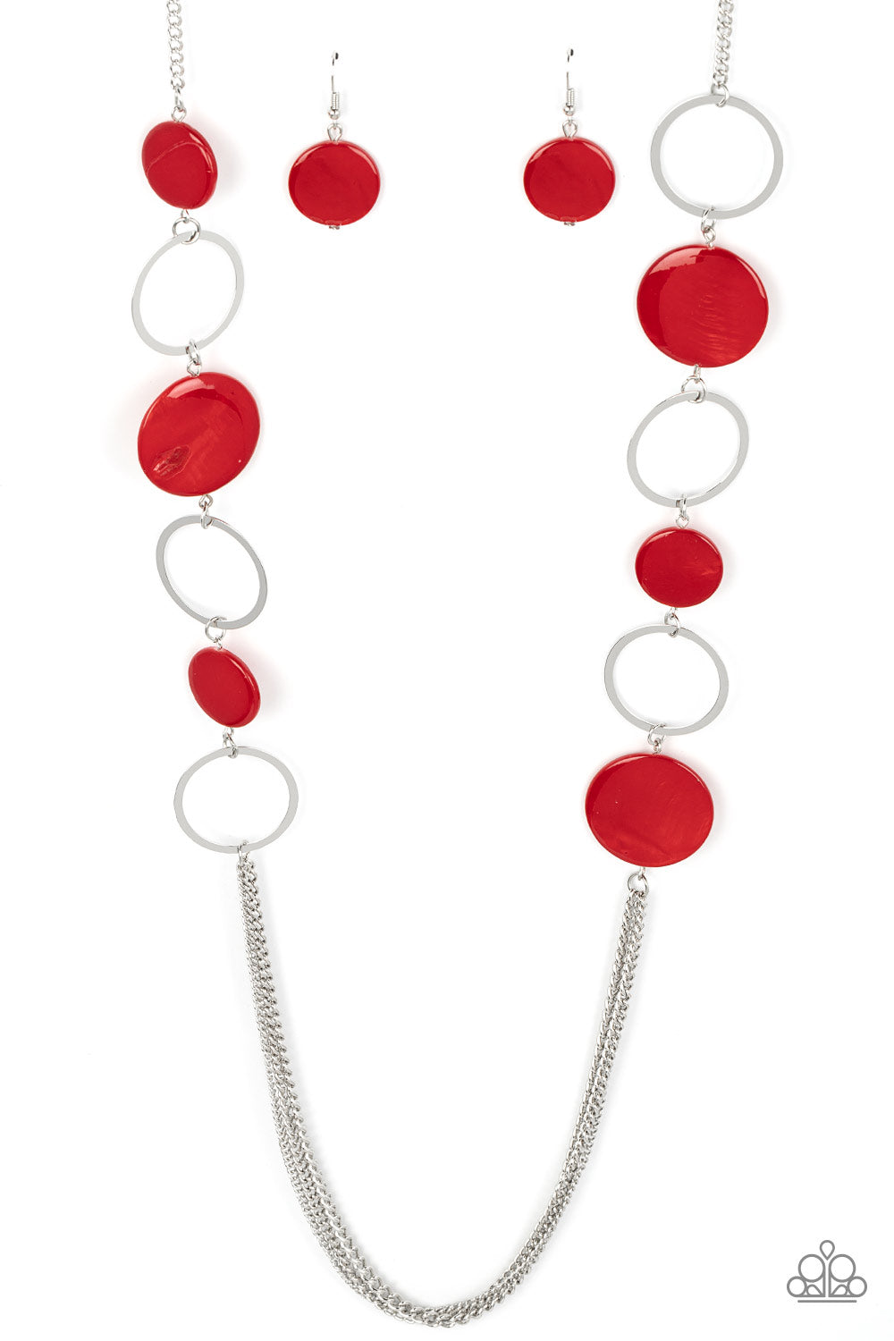 Beach Hub - red - Paparazzi necklace