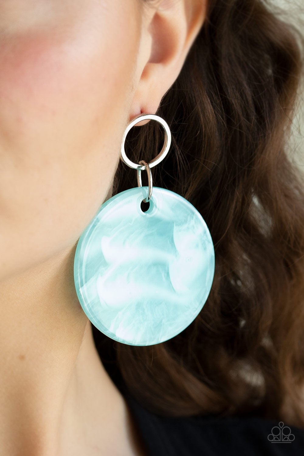 Beach Bliss-blue-Paparazzi earrings