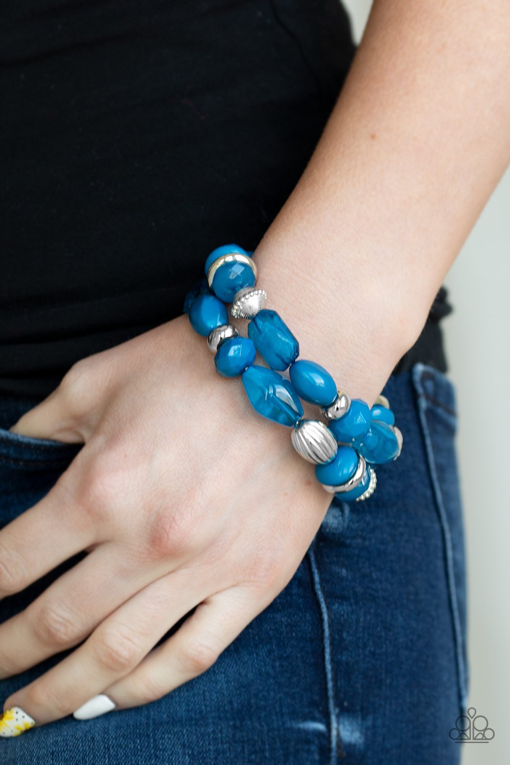 Beach Brunch-blue-Paparazzi bracelet