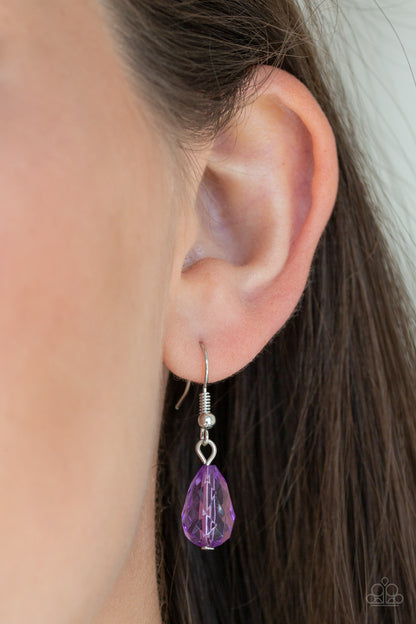 Beach Buzz - purple - Paparazzi necklace (earrings)