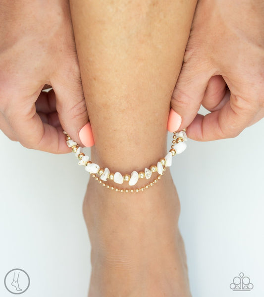 Beach Expedition-gold-Paparazzi anklet
