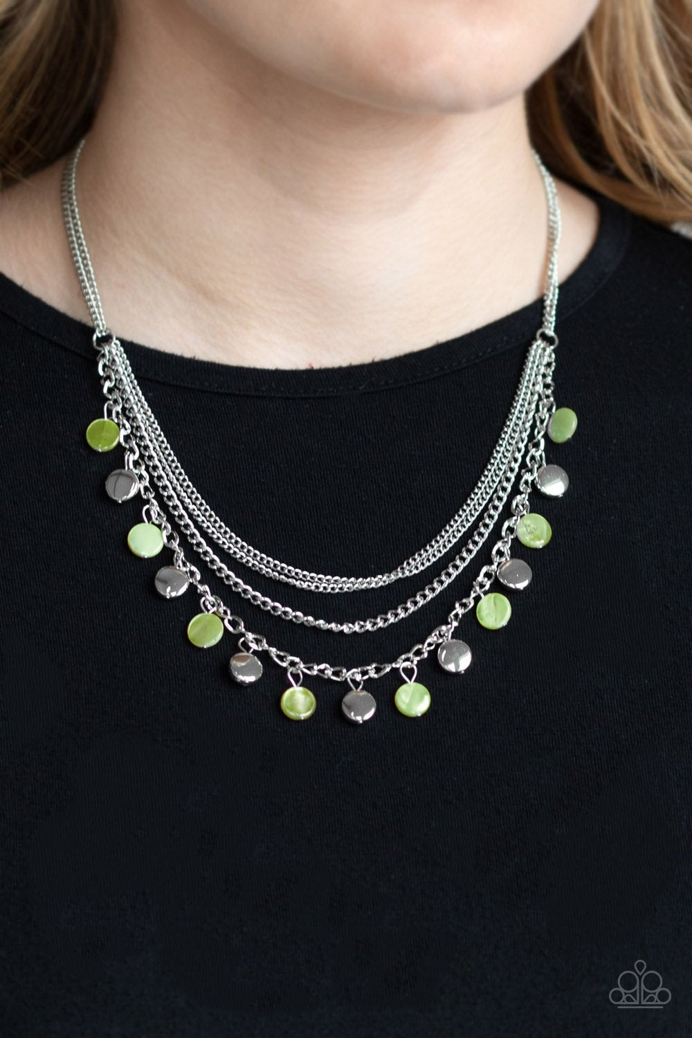 Beach Flavor-green-Paparazzi necklace