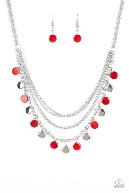 Beach Flavor - red - Paparazzi necklace