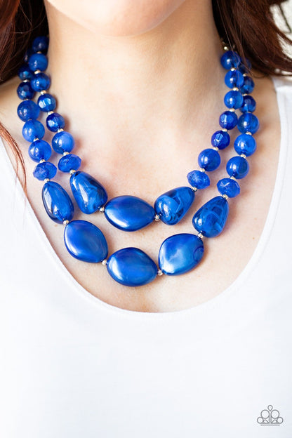 Beach Glam - blue - Paparazzi necklace