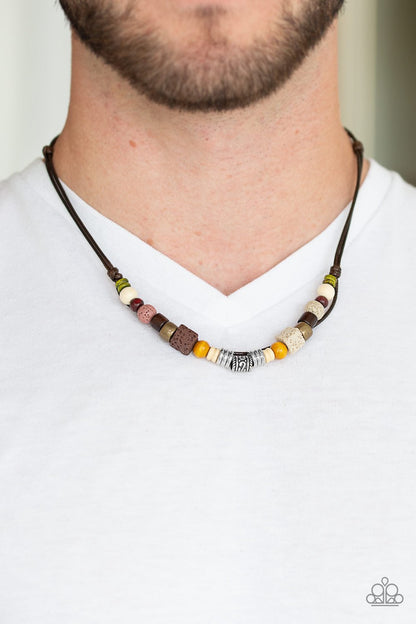 Beach Quest-multi-Paparazzi mens necklace