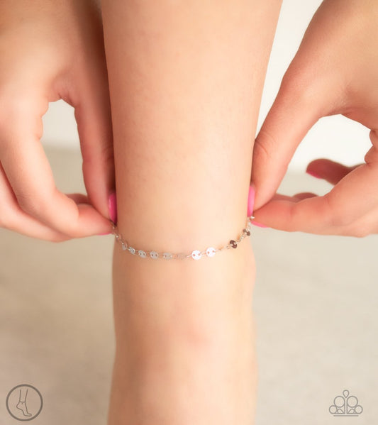 Beach Shimmer-silver-Paparazzi anklet