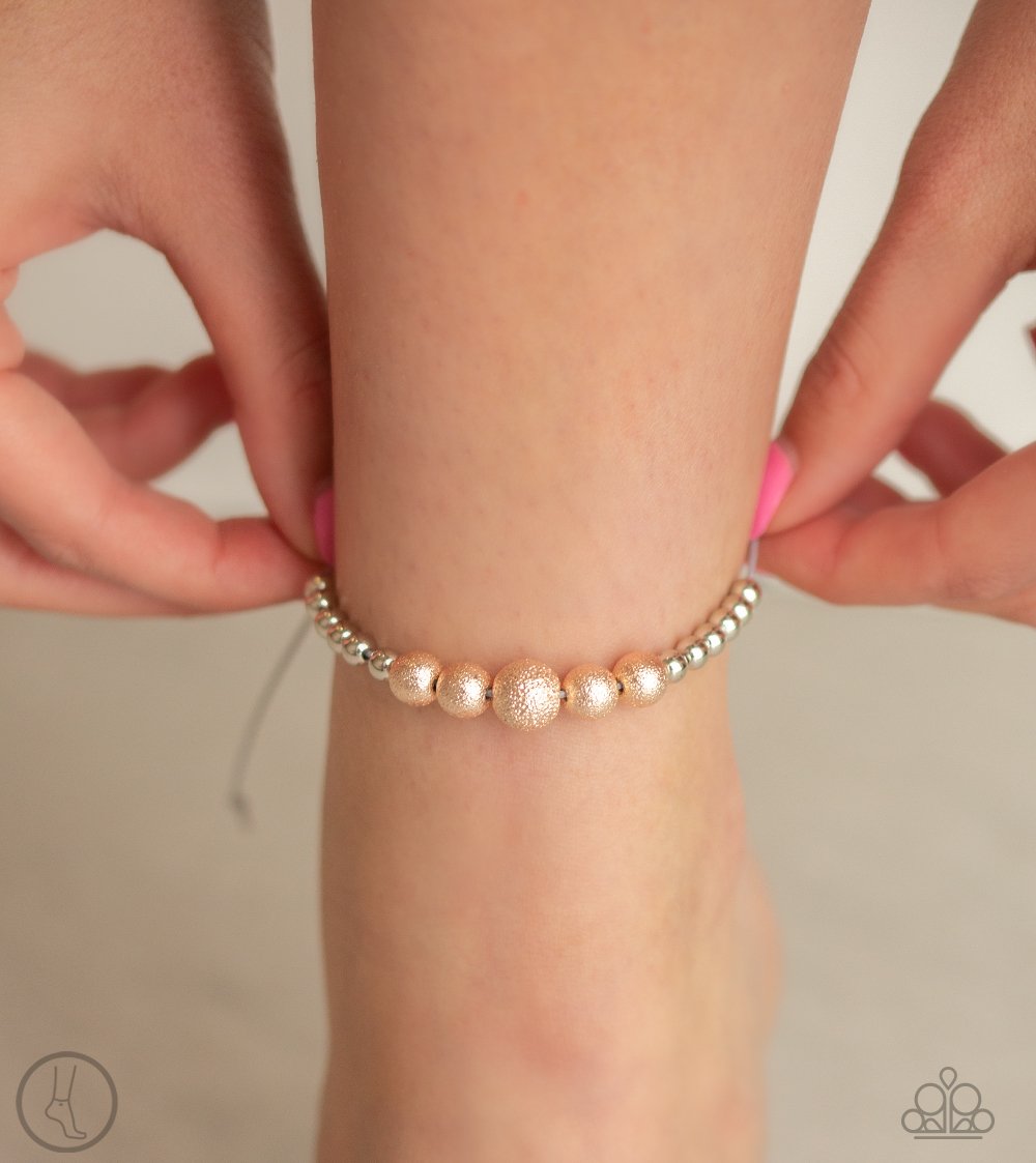 Beach Zen-multi-Paparazzi anklet