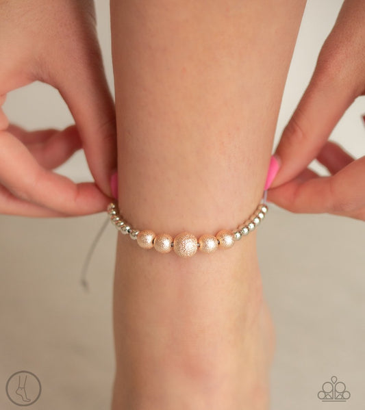 Beach Zen-multi-Paparazzi anklet