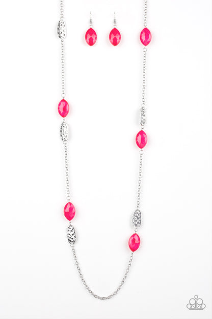 Beachfront Beauty - pink - Paparazzi necklace