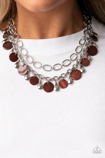 Beachfront Fabulous - brown - Paparazzi necklace