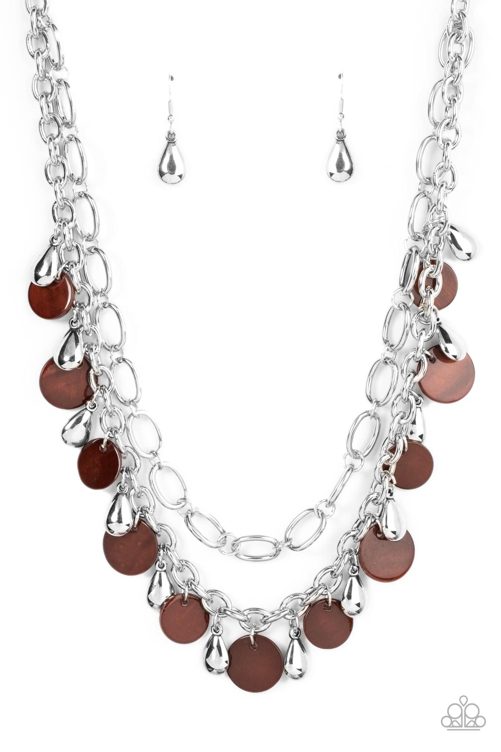 Beachfront Fabulous - brown - Paparazzi necklace