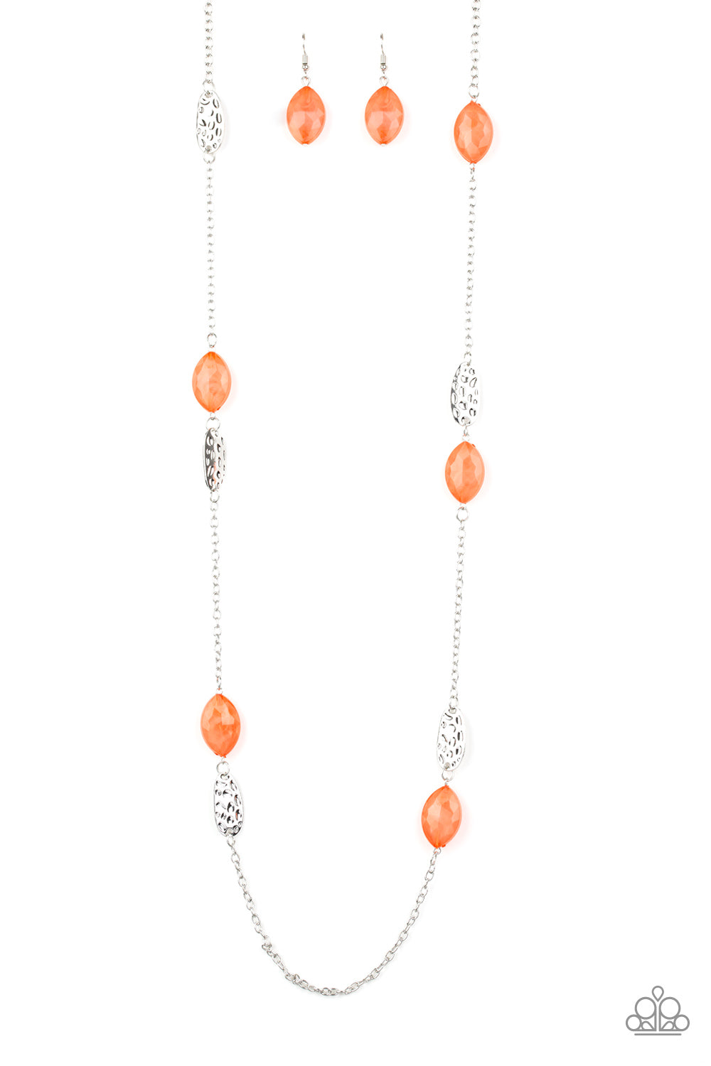 Beachfront Beauty - orange - Paparazzi necklace