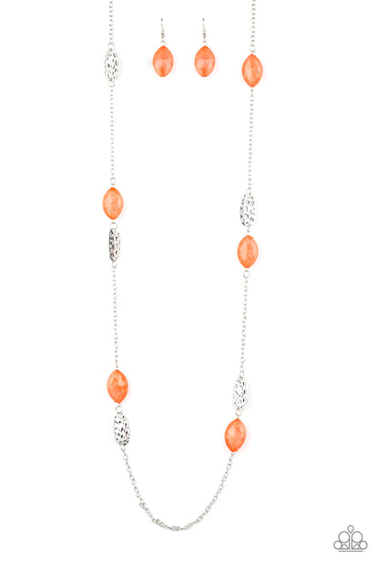 Beachfront Beauty - orange - Paparazzi necklace