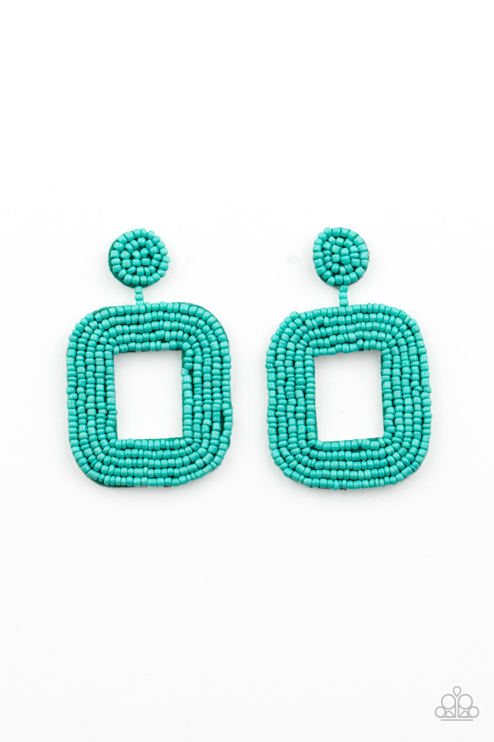 Beaded Bella - blue - Paparazzi earrings