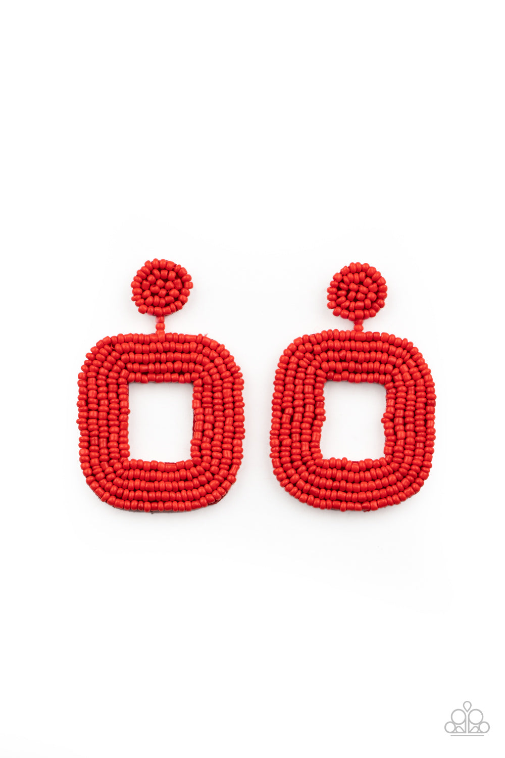 Beaded Bella - red - Paparazzi earrings