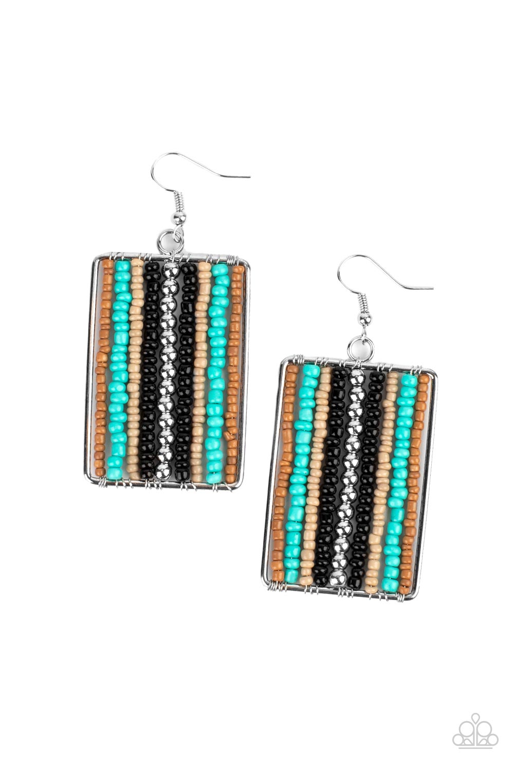 Beadwork Wonder - black - Paparazzi earrings